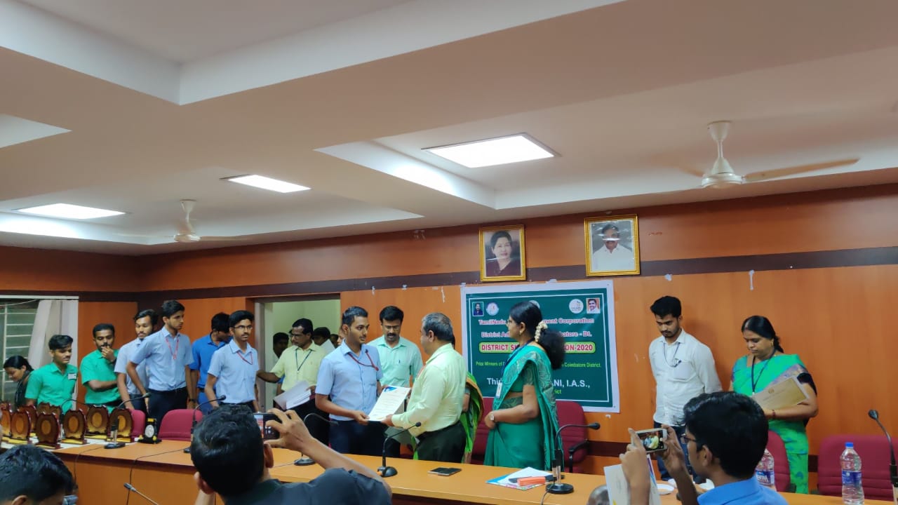 Receiving Mobile Robotics Award from District Collector